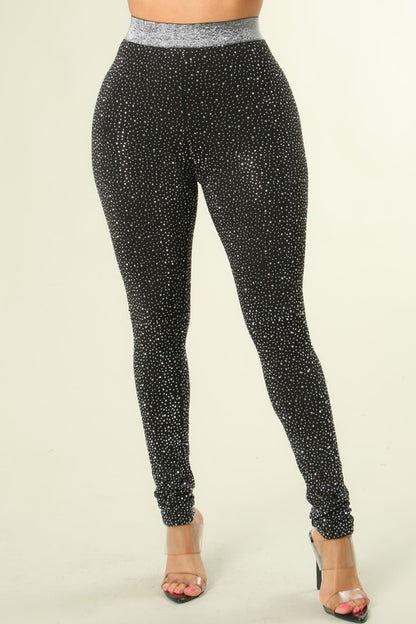 Crystal skinny legging