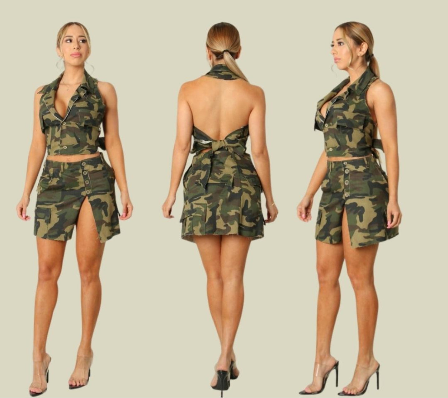 Military skirt set