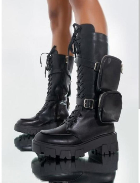 Danger combat boot