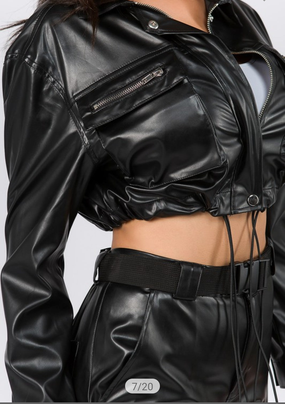 Fauxy cropped jacket