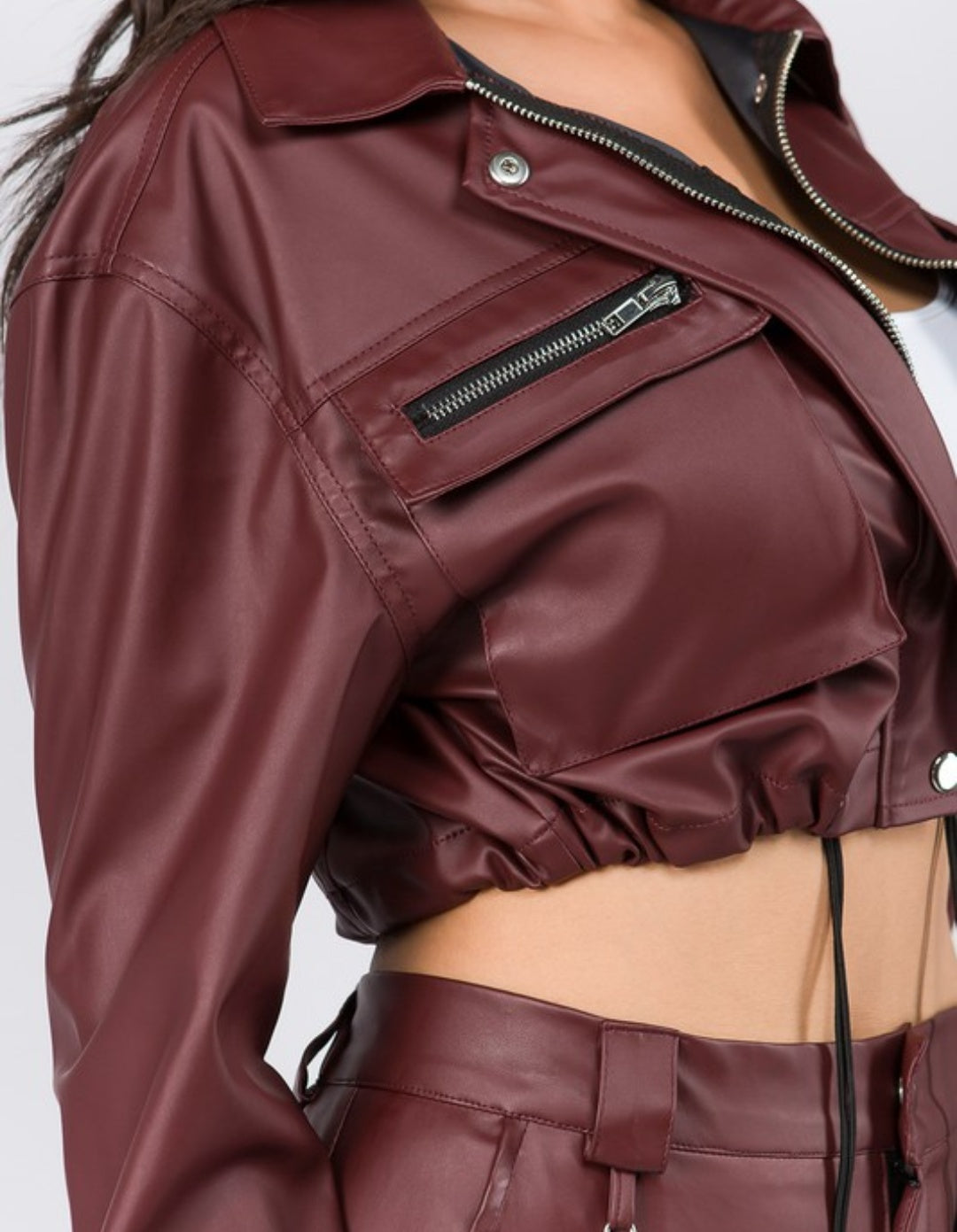 Fauxy cropped jacket